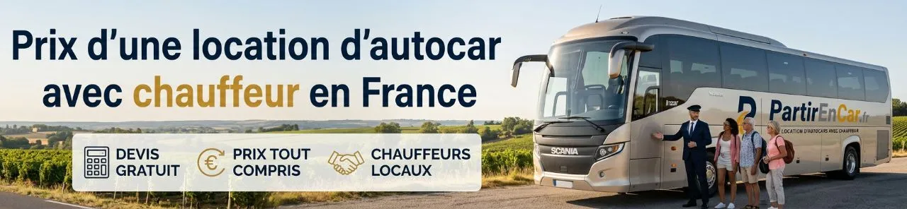 Combien coûte la location d'un autocar en France ? Guide complet 2026